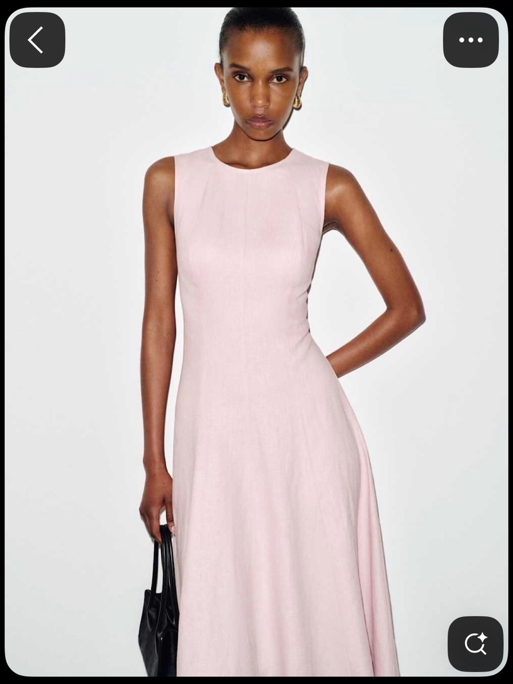 Reformation Blush Pink Sleeveless A-Line Dress